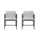 Modern Dining Chair With Iron Frame (Set of 2)