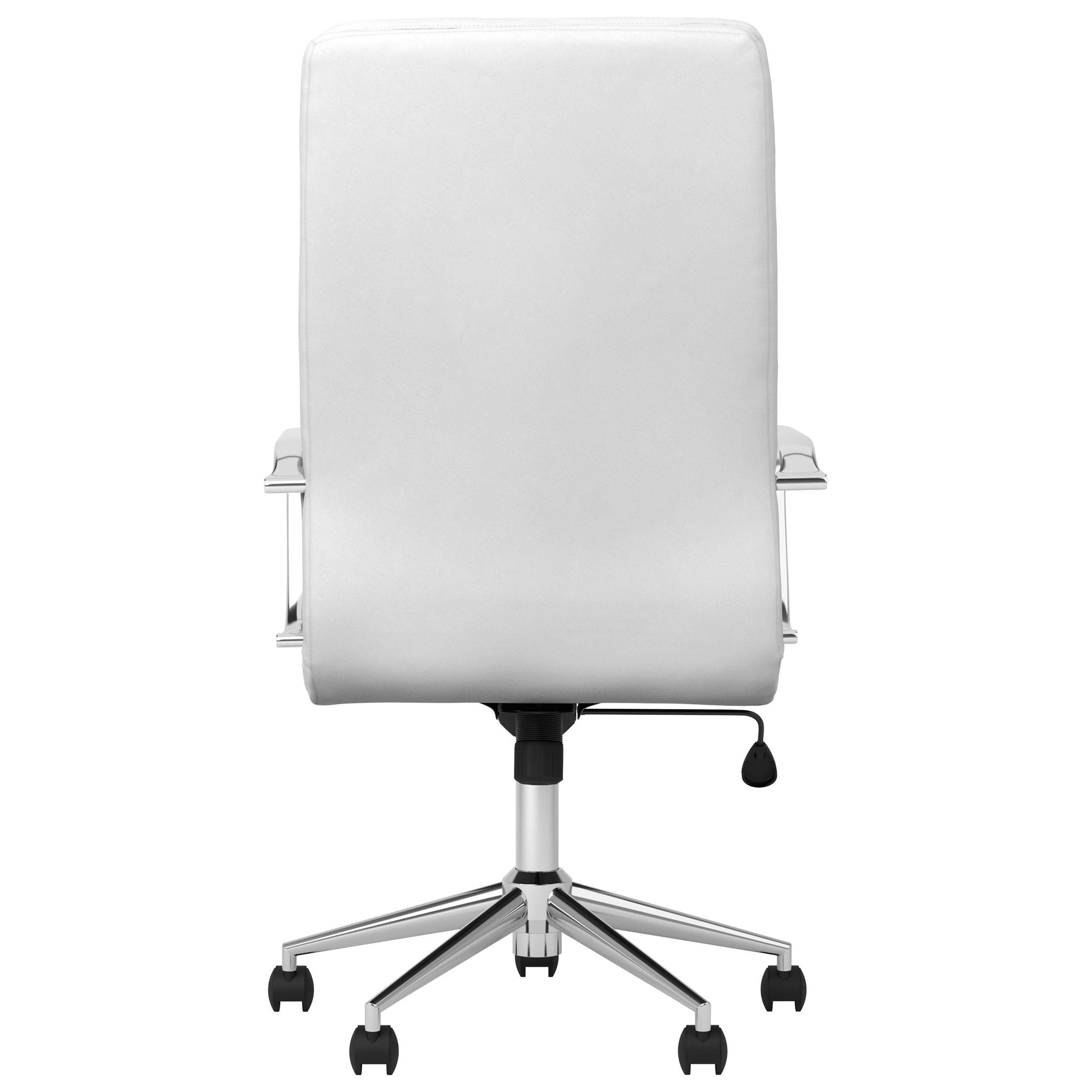 Ximena Upholstered Adjustable High Back Office Chair White