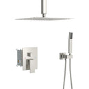Dual Shower Head System With Ceiling Mount And Rough In Valve