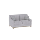 Loveseat With Casual Accent - Gray