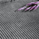 Modern Corduroy Fabric Sofa, 3 Seater Compressed Couch With Cup Holders