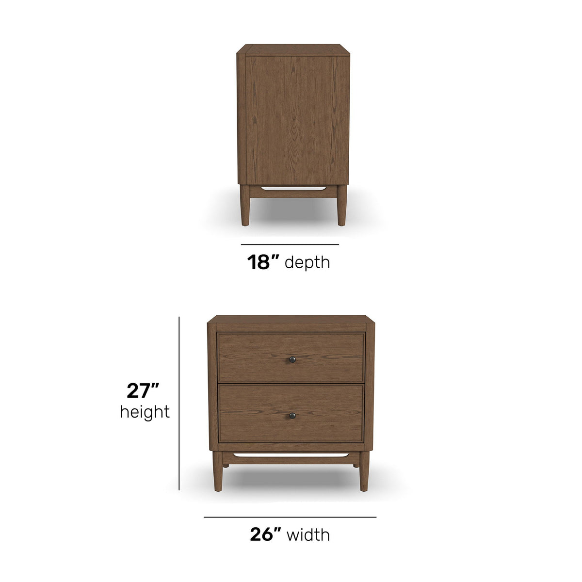 Verona - Nightstand - Light Brown