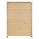 Felicity - 5-Drawer Bedroom Chest - White High Gloss - Atlantic Fine Furniture Inc