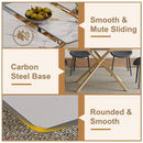 Modern Expandable Dining Table With Retractable Leaf With Chairs