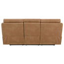 Chavis - Power Motion Sofa With USB & Power Headrest - Brown