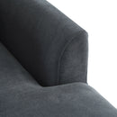 Upholstered L Shaped Sectional Sofa With Storage, Movable Ottoman, And 6 Throw Pillows