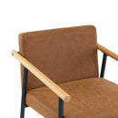 Mid Century Modern Counter Stool Set With Iron Frame