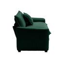 Modern Classic Corduroy Fabric Single Chair Deep Seat Sofa With Pillow