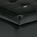Cosmopolitan - Storage Ottoman - Midnight Black