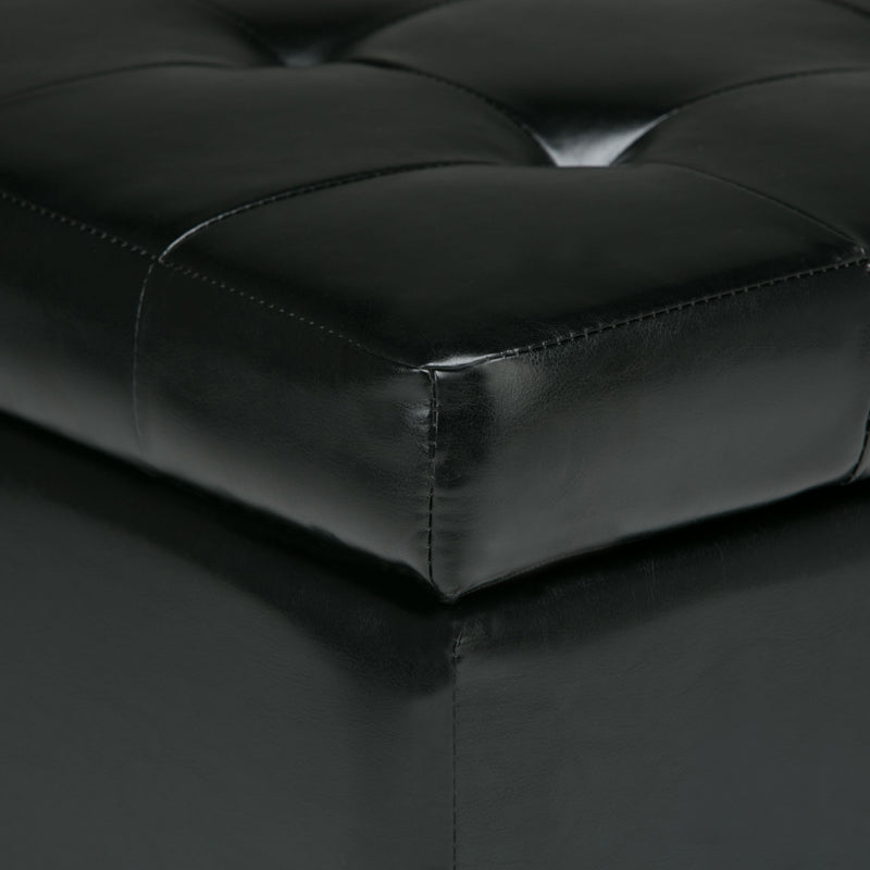 Cosmopolitan - Storage Ottoman - Midnight Black