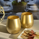 Leadingware Plastic Wine Glasses (Set of 4)