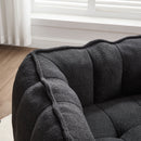 Soft Chenille Bean Bag Chair With High Resilient Foam