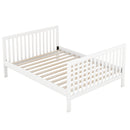 Convertible Crib/Full Size Bed with Changing Table, White