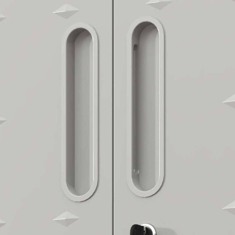 Metal Wall Mounted Tool Storage Cabinet With Locking Door, 1 Shelf & 1 Drawer