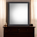 Eos - Mirror - Walnut & Black Finish - Atlantic Fine Furniture Inc
