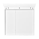 Bathroom Medicine Cabinet With Mirror, Wall Mounted Mirror Cabinet & Storage Organizer, Over The Toilet Storage White Storage Cabinet For Bathroom - White