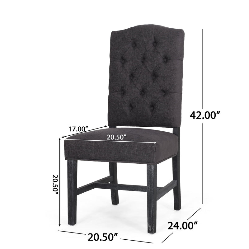 Elegant Dining Chair With Button Tufted Design