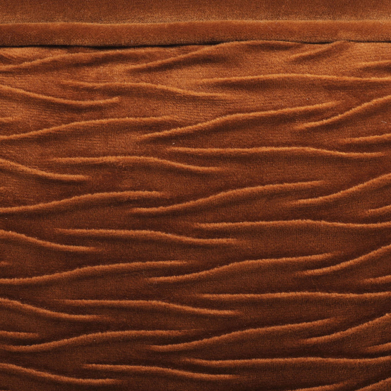 London - Mid-Century Modern Ruched Barrel Chair - Burnt Orange