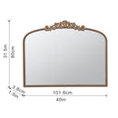 Arch Mirror, Baroque Inspired Wall Decor For Bathroom, Bedroom, Living Room