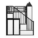 Castle Shaped Bunk Bed With Wardrobe And Storage