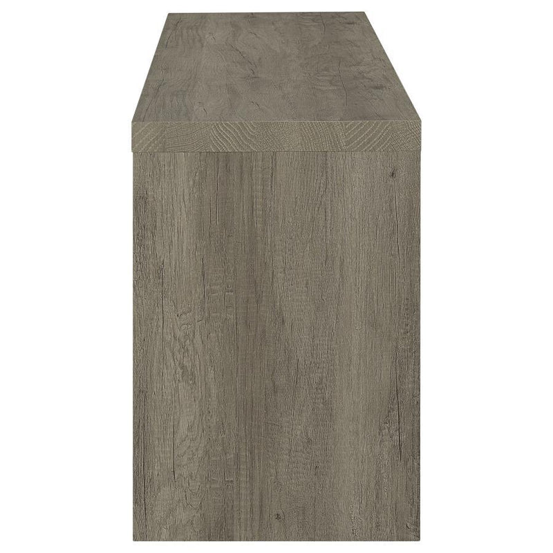 Burke - 2-Drawer Engineered Wood TV Stand - Gray Driftwood - Atlantic Fine Furniture Inc