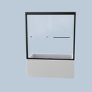 Semi-Frameless Double Sliding Shower Door, Bypass Shower Door, 1 / 4" (6Mm) Thick SGCC Tempered Glass Door