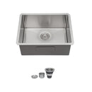 Undermount Stainless Steel Kitchen Sink, Deep Single Bowl Basin