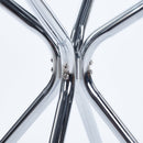 Compact Dining Table With Glass Top - Chrome