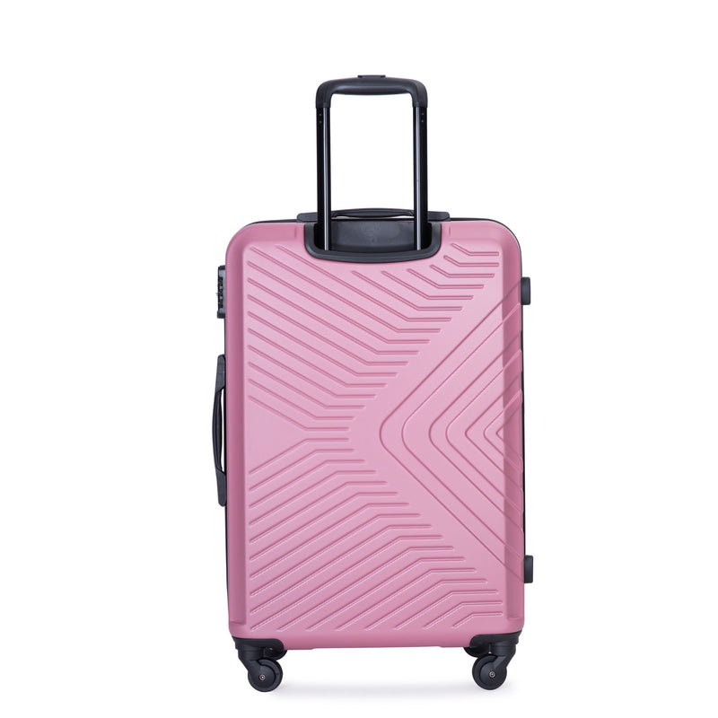 3 Piece Luggage Sets Lightweight Suitcase With Two Hooks, Spinner Wheels, Tsa Lock, Durable Hard Shell