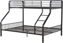 ACME Caius Bunk Bed (Twin XL/Queen) in Gunmetal 37605