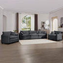 Elegant Corduroy Oversized Sectional Sofa Set With Deep Seats And Flexible Layout
