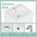 Bathroom Vanity With Sink, Cabinet With Adjustable Shelf