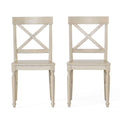 Dining Chair With X Shaped Back (Set of 2)