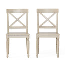Dining Chair With X Shaped Back (Set of 2)