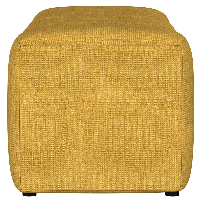 Modern Upholstered Tufted Accent Bench & Round Legs