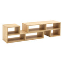 Cube TV Stand With Open Storage And 2 Shelves