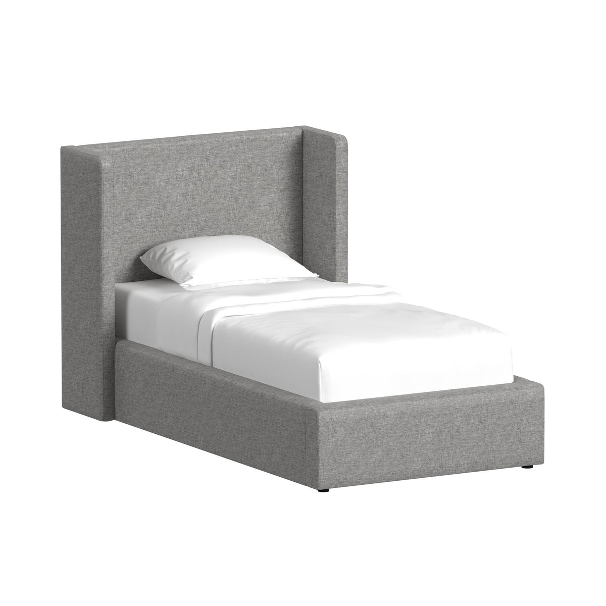 Angeline Complete Non-Storage Bed in Gray by Elements International, view 2