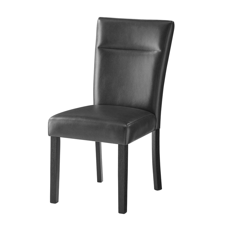 Dining Table And 4 Padded Chairs - Black
