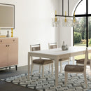 Expandable Dining Table - Vanilla White