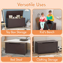 Toy Box Storage With Safety Hinged Lid