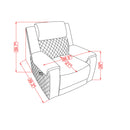 Alicia - Recliner - Gray Black
