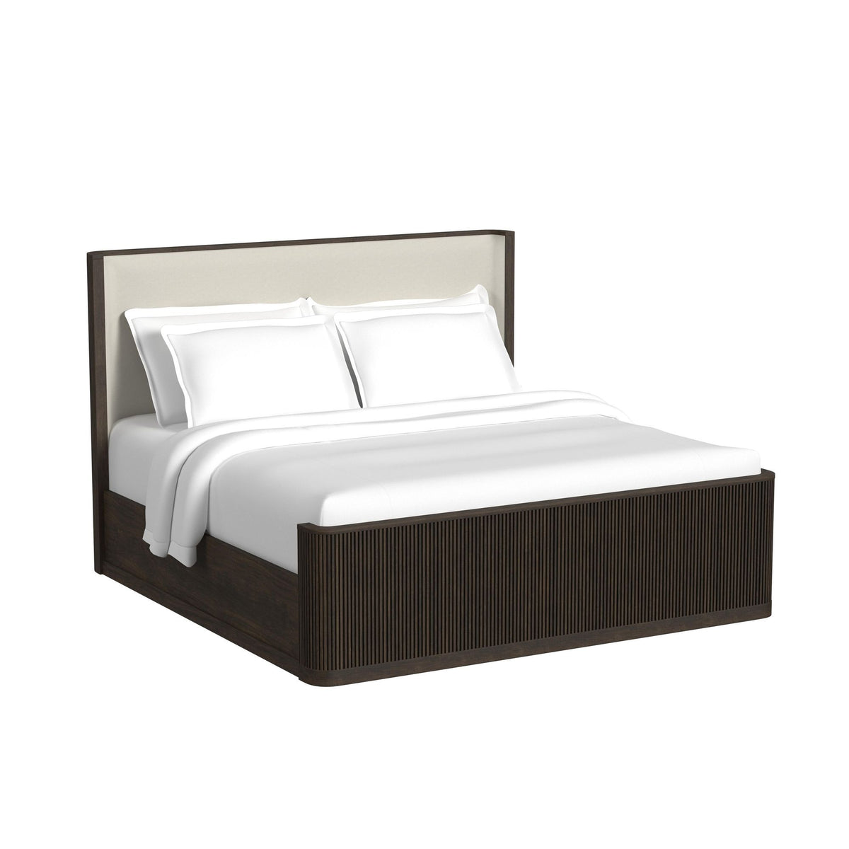 Sylvie Bedroom Set With Upholstered Bed in Dark Brown by Elements International, view 26