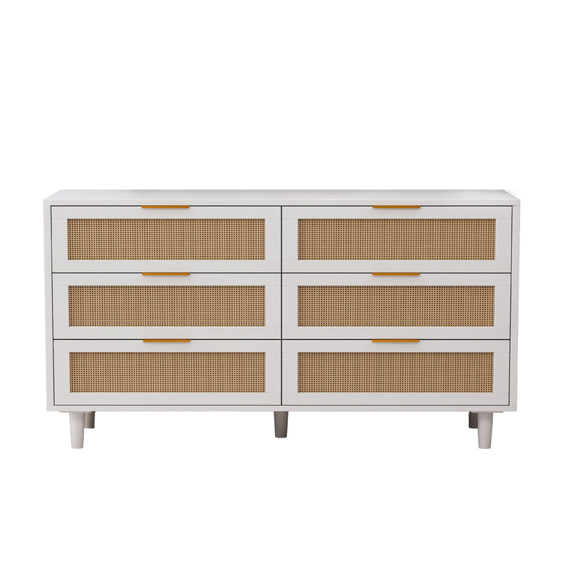 6 Drawer Storage Modern Cabinet For Bedroom