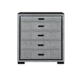 Isaiah - Upholstered Chest With LED Lighting