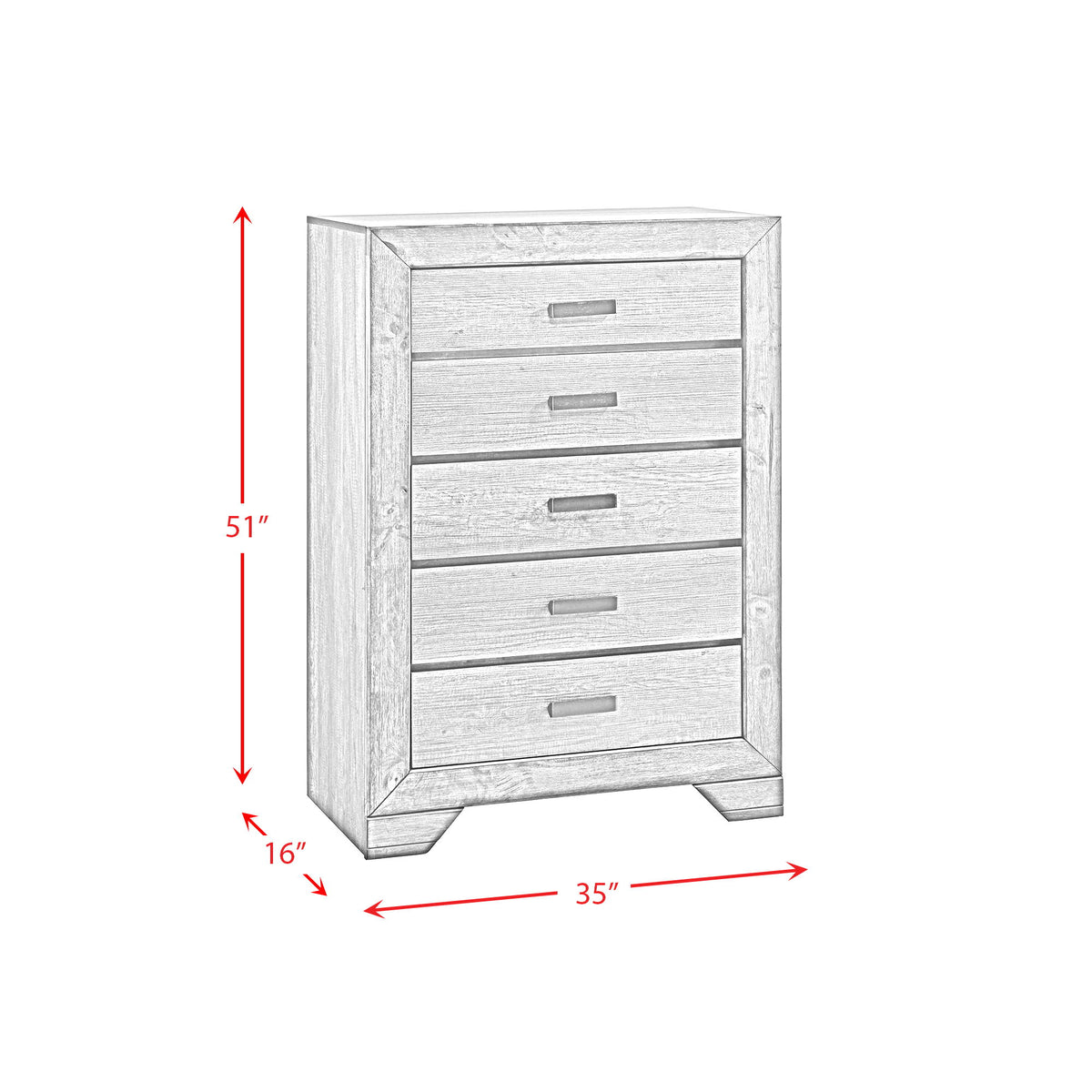 Nathan Panel Bedroom Set in Dark Gray by Elements International, view 2
