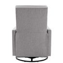 Modern Upholstered Rocker Nursery Chair Plush Seating Glider Swivel Recliner Chair