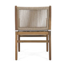 Outdoor Acacia Wood Patio Dining Armchair (Set of 2)