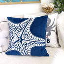 Seastar Starfish Pillow Cover - Indigo
