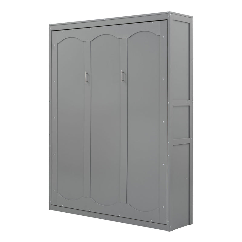 Murphy Wall Bed With Shelves, Space Saving