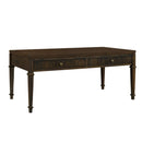 Fluted - 2 Drawer Coffee Table - Brown
